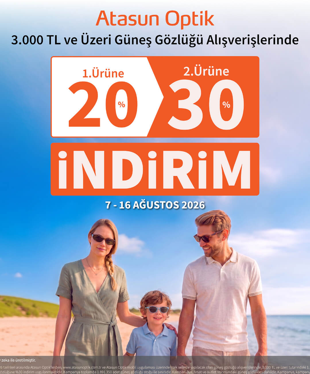 Atasun Optik 7-16 Ağustos İndirim
