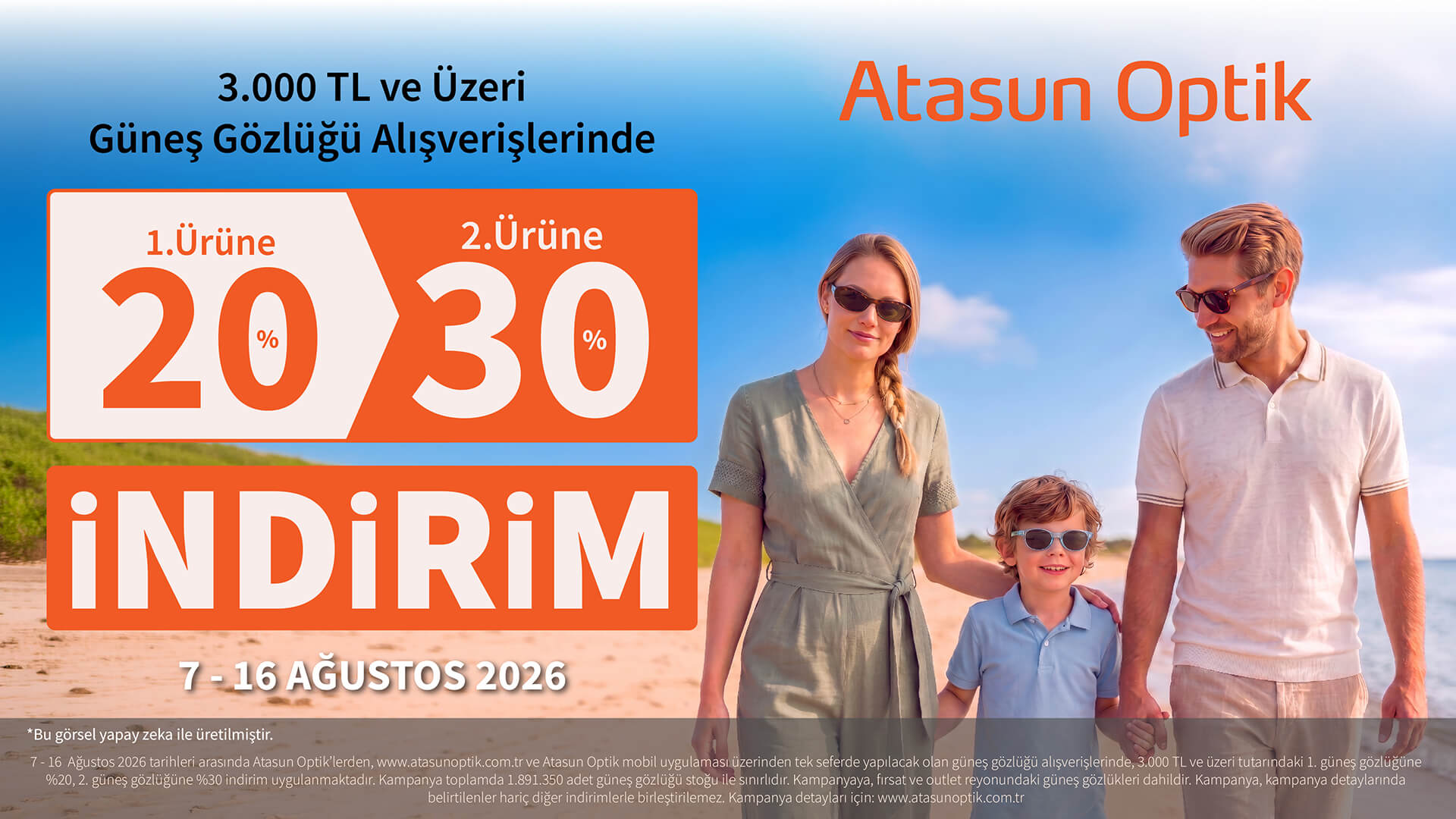 Atasun Optik 7-16 Ağustos İndirim