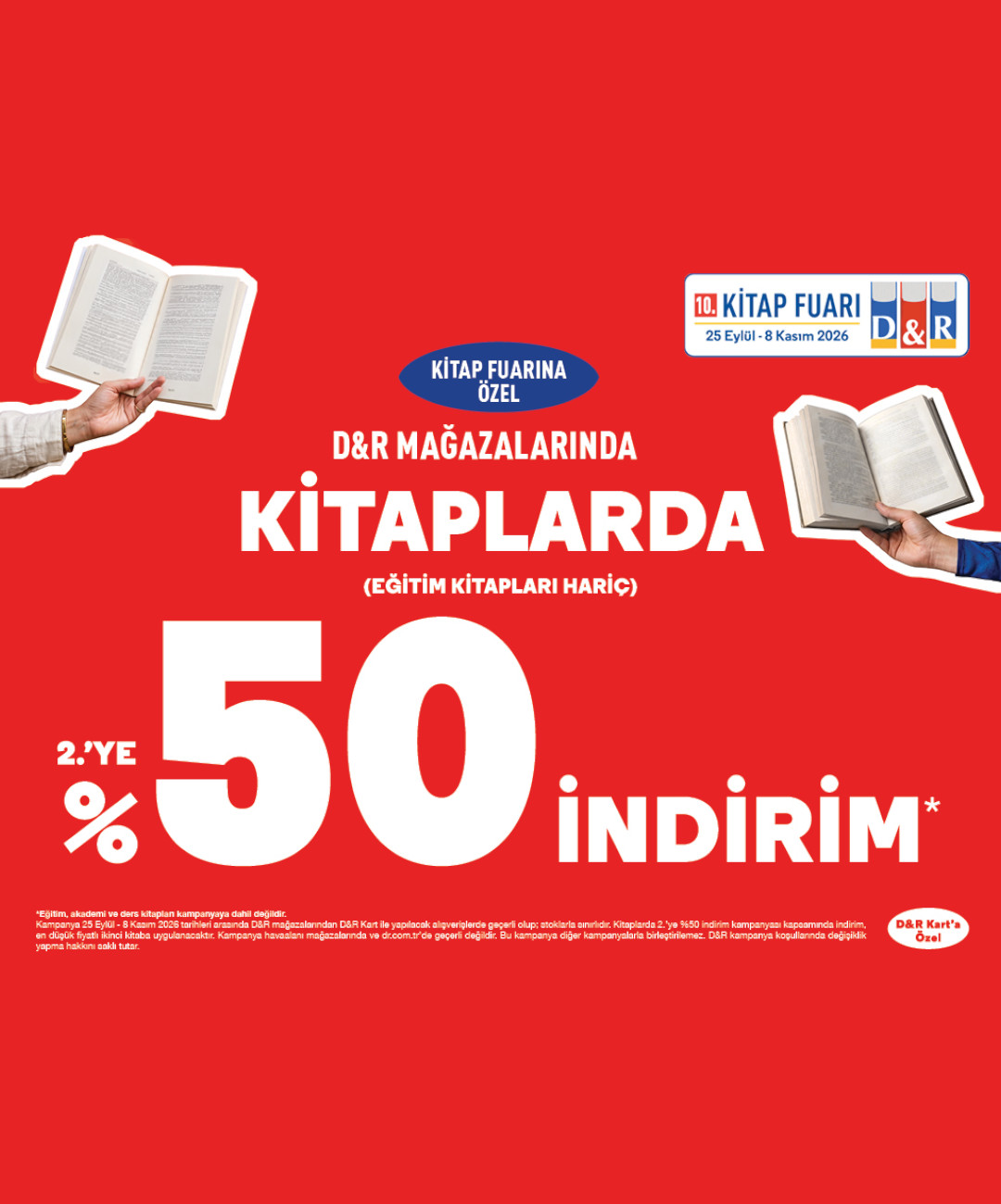 D&R Kitap Fuarına Özel İndirim