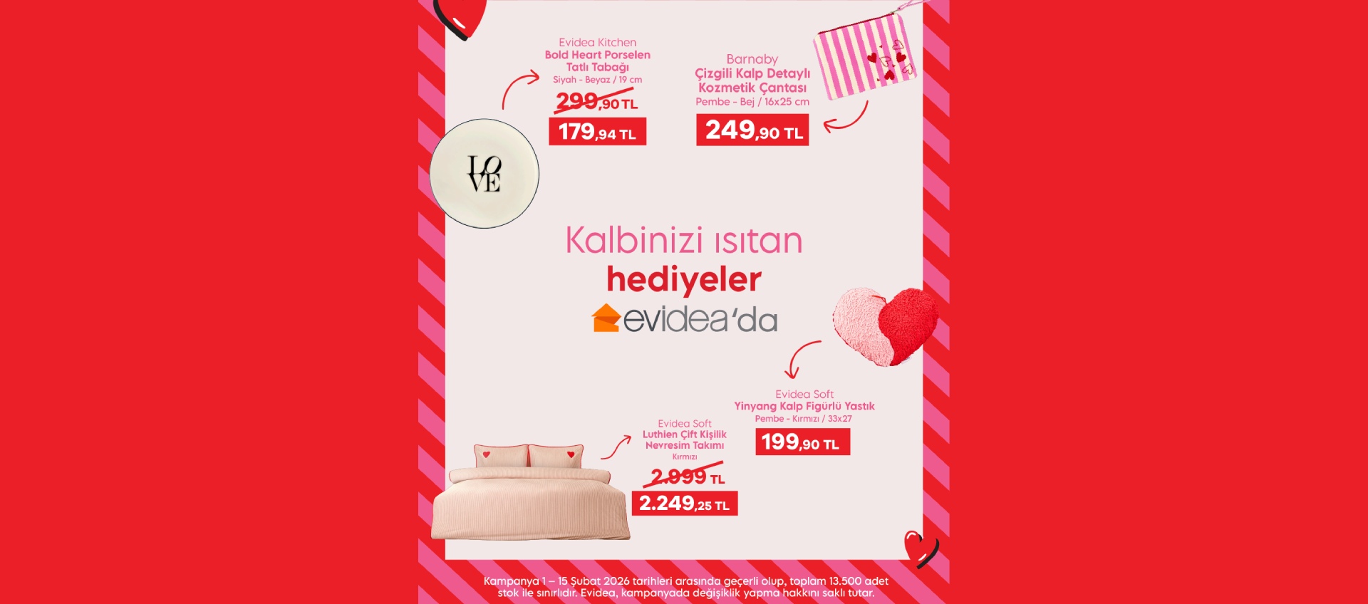 Kalbinizi Isıtan Hediyeler Evidea'da!
