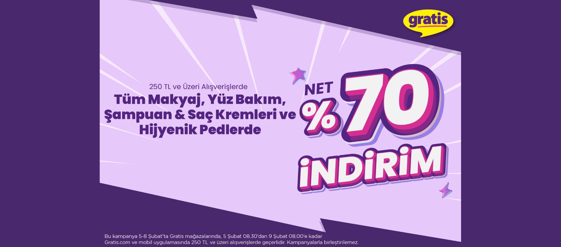 Gratis Net %70 İndirim!