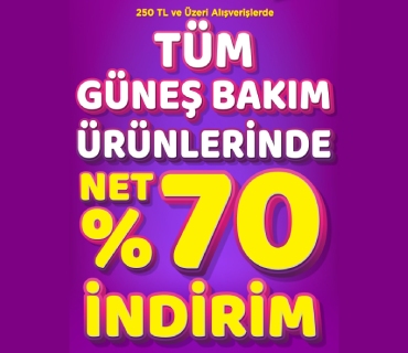 Gratis' ten Net %70 İndirim!