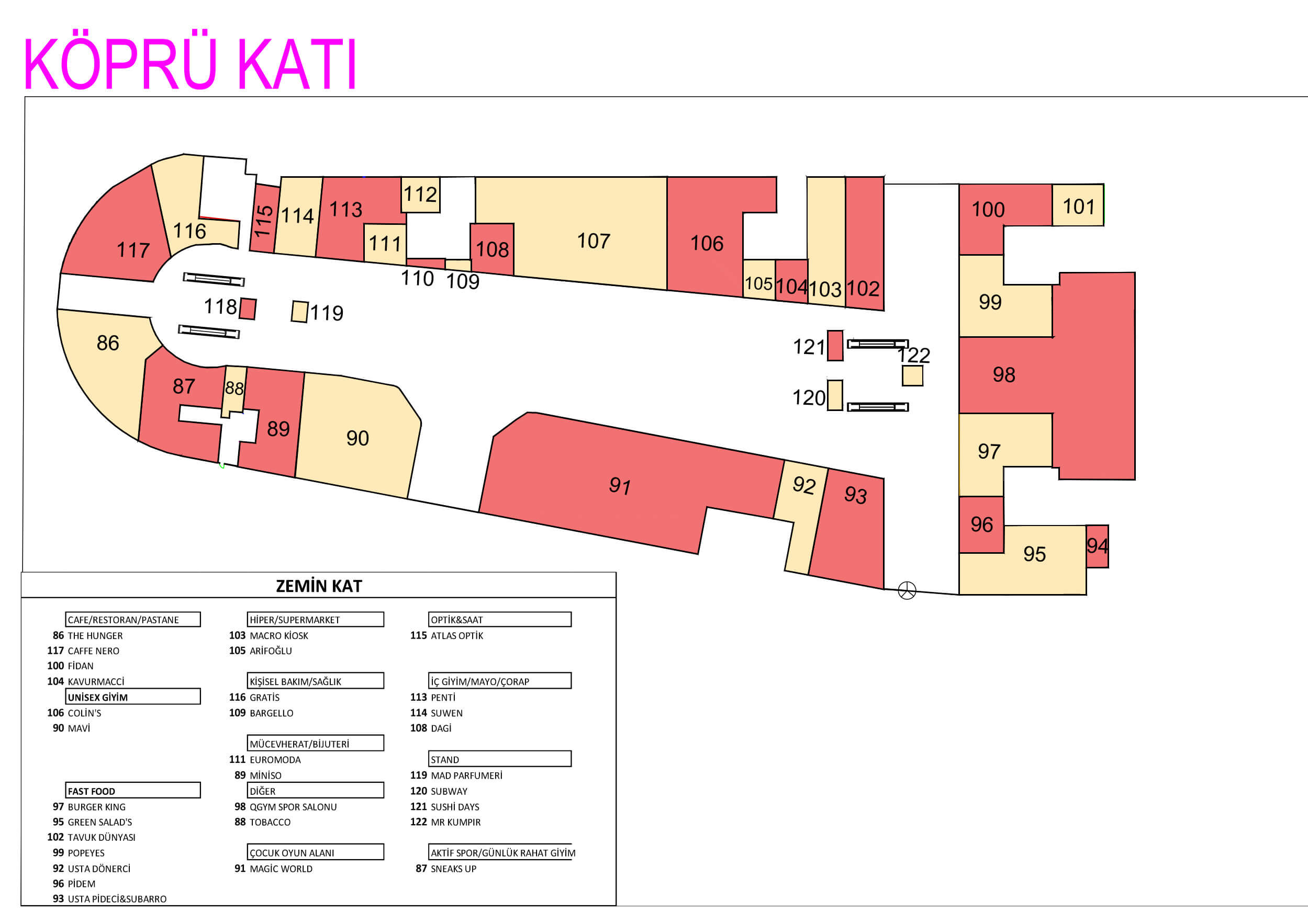 Köprü Katı | 1. Kat