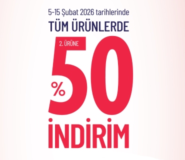 Sevil'den Sevgilerle...  Tüm Ürünlerde 2. Ürüne %50 İndirim!